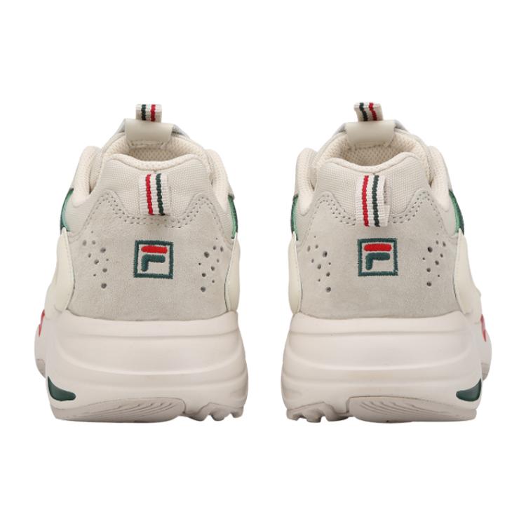 FILA Tracer Series Retro Shoe Gray Green Red Version Women's 1RM01153_926