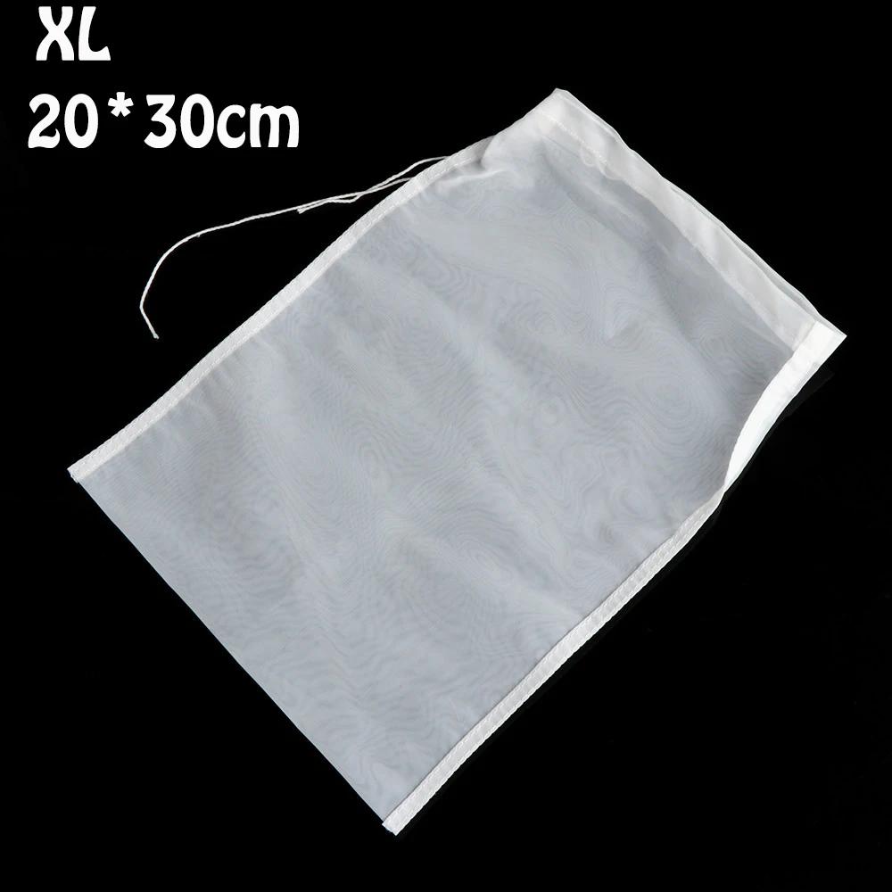 5 size Nylon Fine Mesh Nut Milk Bag Reusable Almond Milk Bag Strainer Fine Mesh Nylon Cheesecloth Cold Brew Coffee Filter