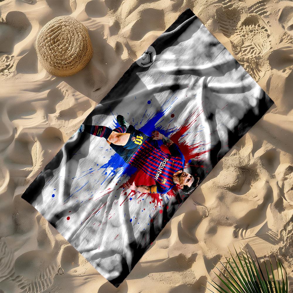 Electric Soccer Legend Beach Towel High Absorbency & Quick-Dry Comfortable Lightweight