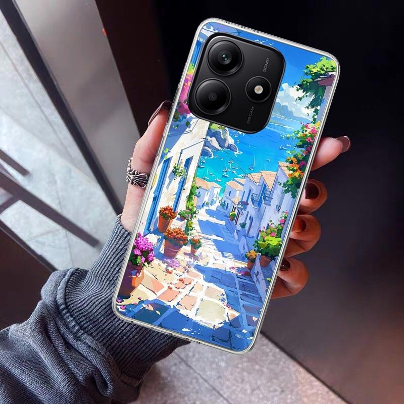 Greece In Summer Santorini Phone Case For Xiaomi Redmi Note 15 14 14S 13 12S 12 Pro Plus 11S 11 10S 10 4G Cover 11E 11T 5G Print