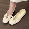 Flat-soled gentle shoes women's shoes soft-soled versatile grandma shoes with skirts single shoes