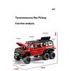 Boxed 1/32 Dodge Tyrannosaurus Rex 6X6 Pickup Truck Model, Alloy Die Cast Children's Off-Road Vehicle Toy Boy Gift