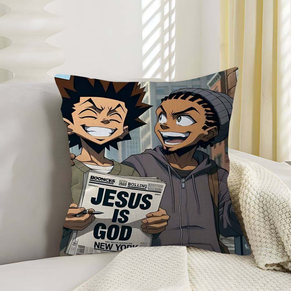 Cartoon The Boondocks Pillow Gift Home Office Decoration Bedroom Sofa Car Cushion Cover case x