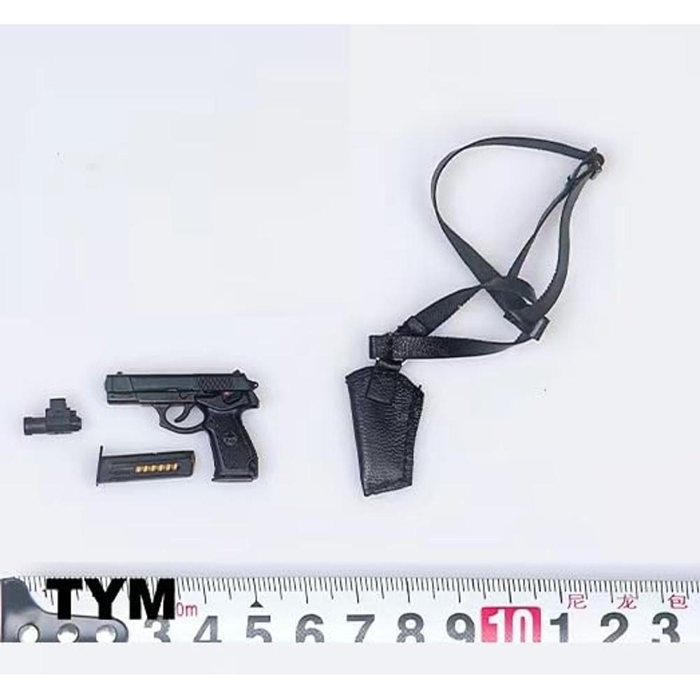 Hobby Toy [] 1/6 Scale Figure Compatible with TBLeague Body TYM141 Beautiful Sexy Woman Fashion PU Leather Leather-style Holster and TOYBARJAPAN
