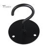 1 Set Convenient Anti Rust 3 Colors Wall Mount Hook Flower Basket Ceiling Wrought Iron Hook for Household