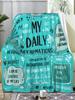 Positive Affirmation Throw Blanket for Stress Relief Inspirational Gifts for Her Him x Motivational Encouragement Messages