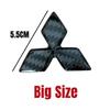 ABS Auto Lenkrad Mittelaufkleber Emblem Abzeichen Für Mitsubishi ASX Ralliart Lancer Cordia Pajero Outlander Eclipse L200 EVO