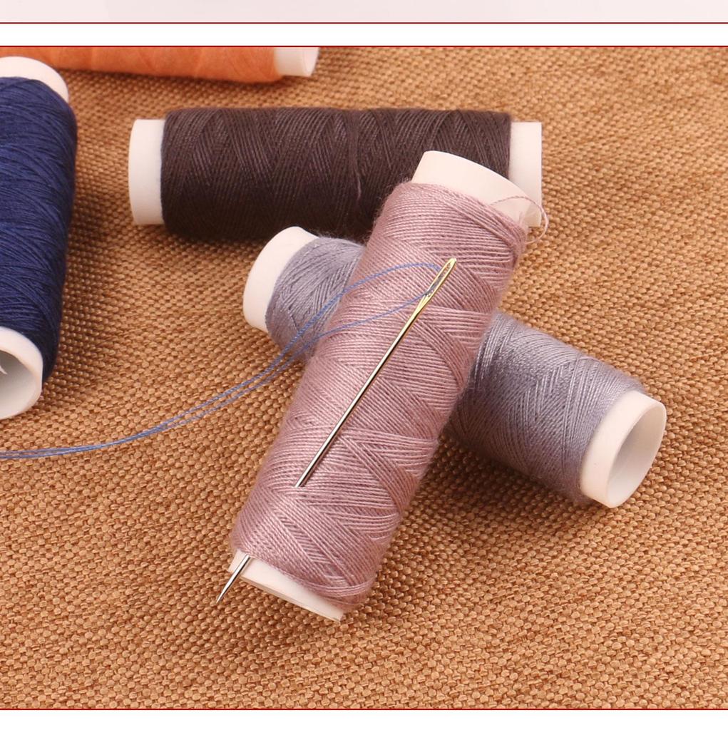 39-Color Sewing Thread Set: Household Spools & Needles for Mending