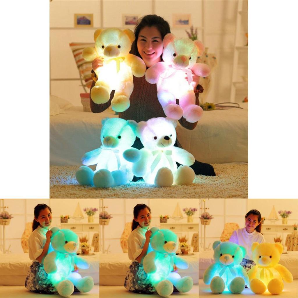 50cm Plush Led Teddy Bear With Colorful Glowing Lights For Magical Nights