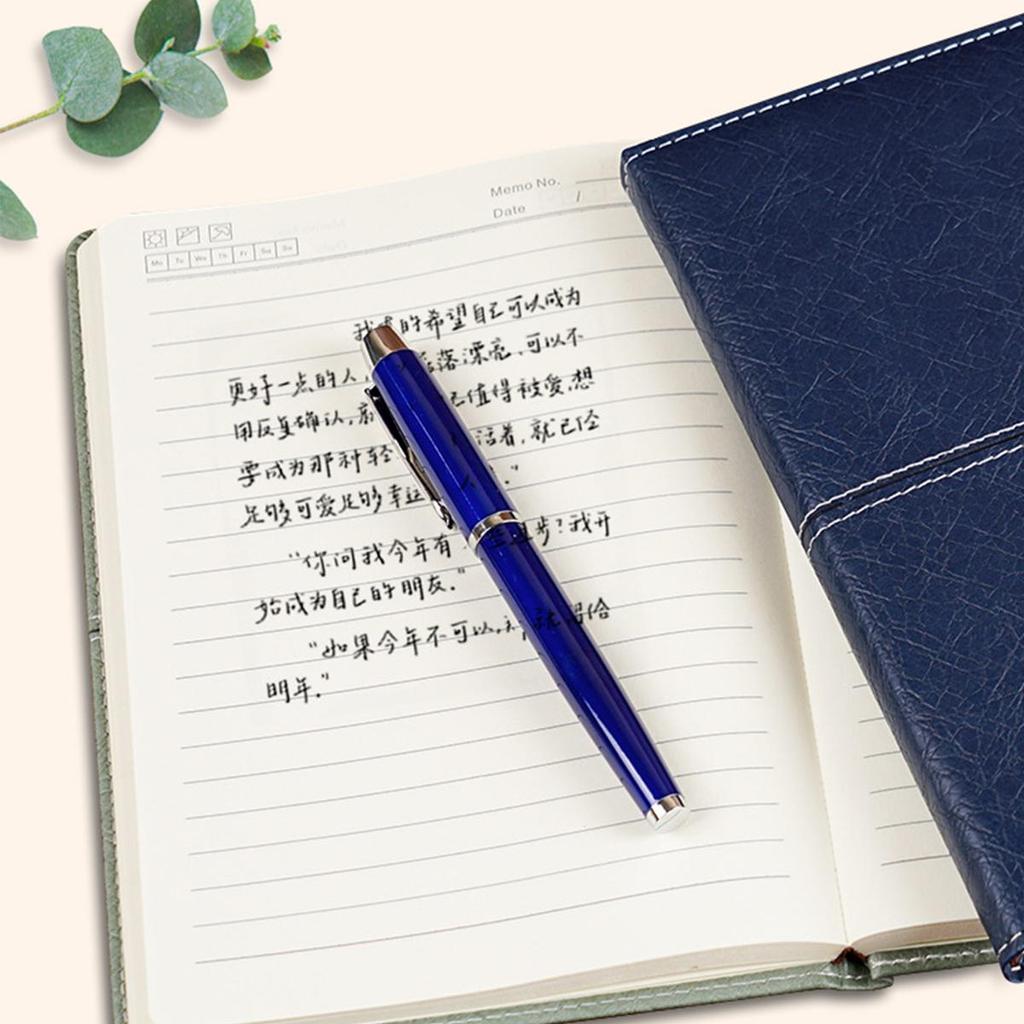 (Logo Engraving Possible) A5 Thick Leather Business Notebook, Work Notebook, Meeting Record Book, Student Subject Notes, Diary, Travel Log