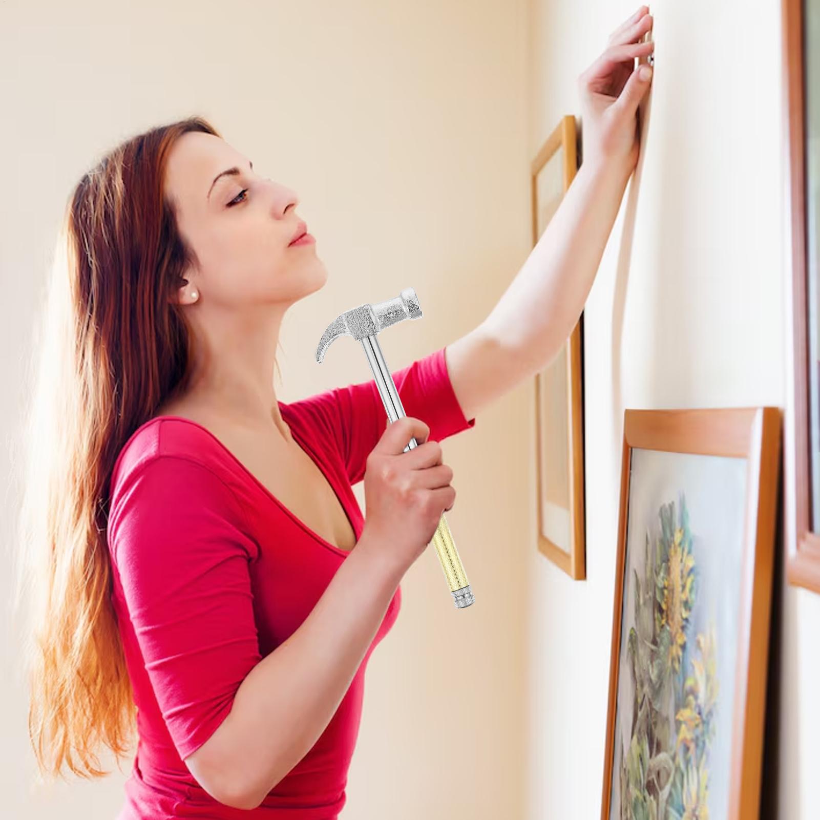 Tiny Hammer Short Hammer Lightweight Anti-Slip Screwdriver Mallet for Blacksmithing Woodworking Automotive Camping