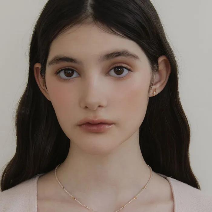 [Worn by Celebrities] (Silver 925) Super Shine Earrings EC3137