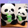 Adorable Plush Panda Toy Soft Pp Cotton Milk Tea Cup Panda Doll Gift For Kids