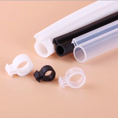 10m O Type Plastic Steel Door Window Sealing Strip Silicon Rubber Door Window Seal Draft Stopper Hollow Bulb Barb Tubular Gasket