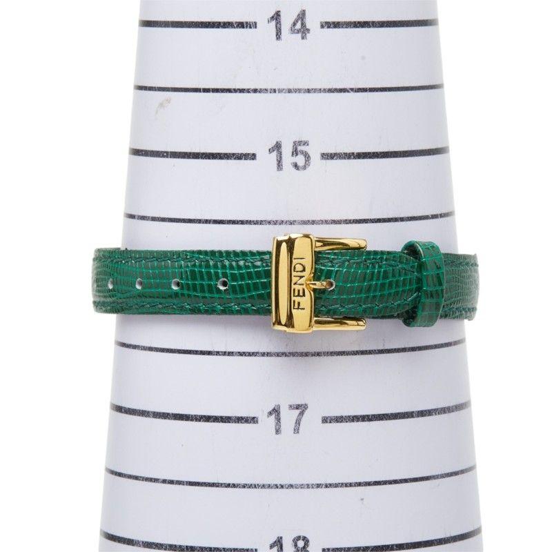 Used Fendi Chameleon Change Belt 5 Colors Watch 640L White Gold Green Blue Red Brown Black Stainless Steel Leather Women's FENDI [1-0290391]