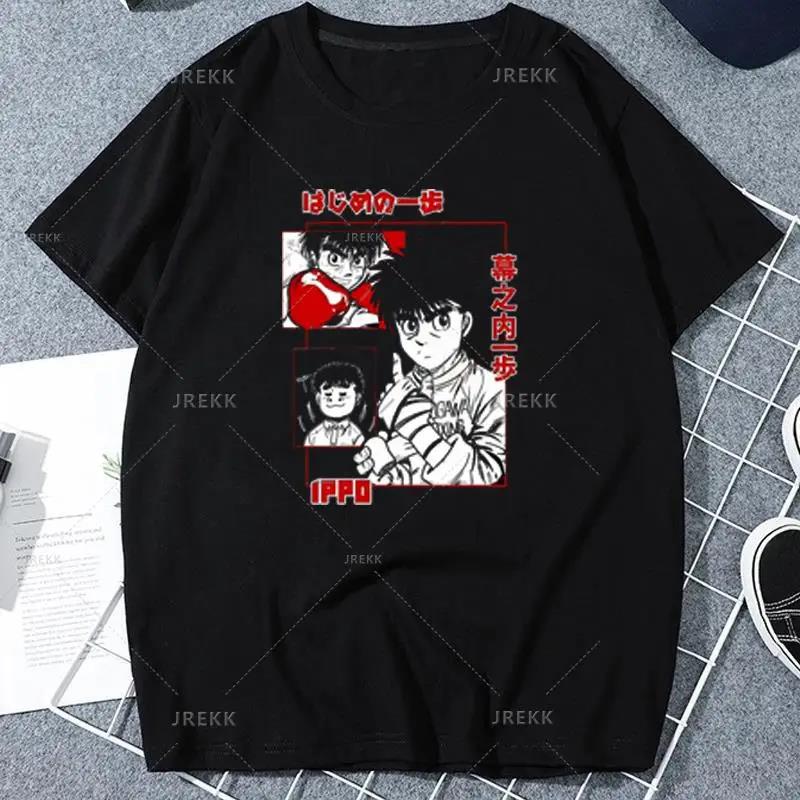Anime Hajime No Ippo Kamogawa Boxing Gym T Shirt Makunouchi Takamura Celin KGB Print T Shirt Casual Plus Size T Shirt Women
