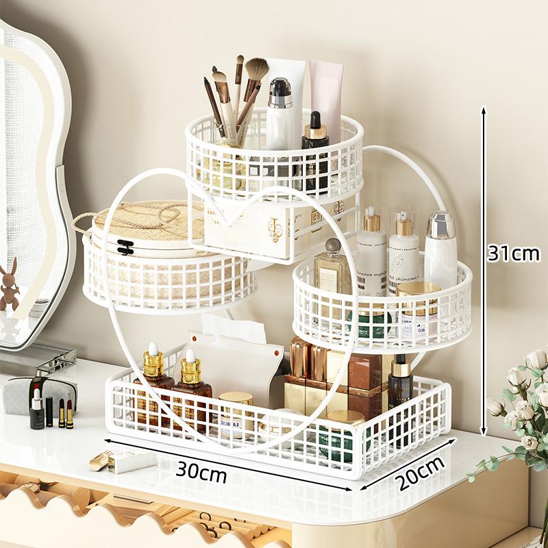 Cosmetic Storage Rack Desktop Storage Box Dressing Table Multi-layer Skin Care Storage Rack Bathroom Washbasin Shelf