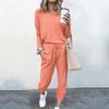 New Autumn Winter Women's Clothing Set - Loose Fit Solid Long Sleeve Casual Outfit