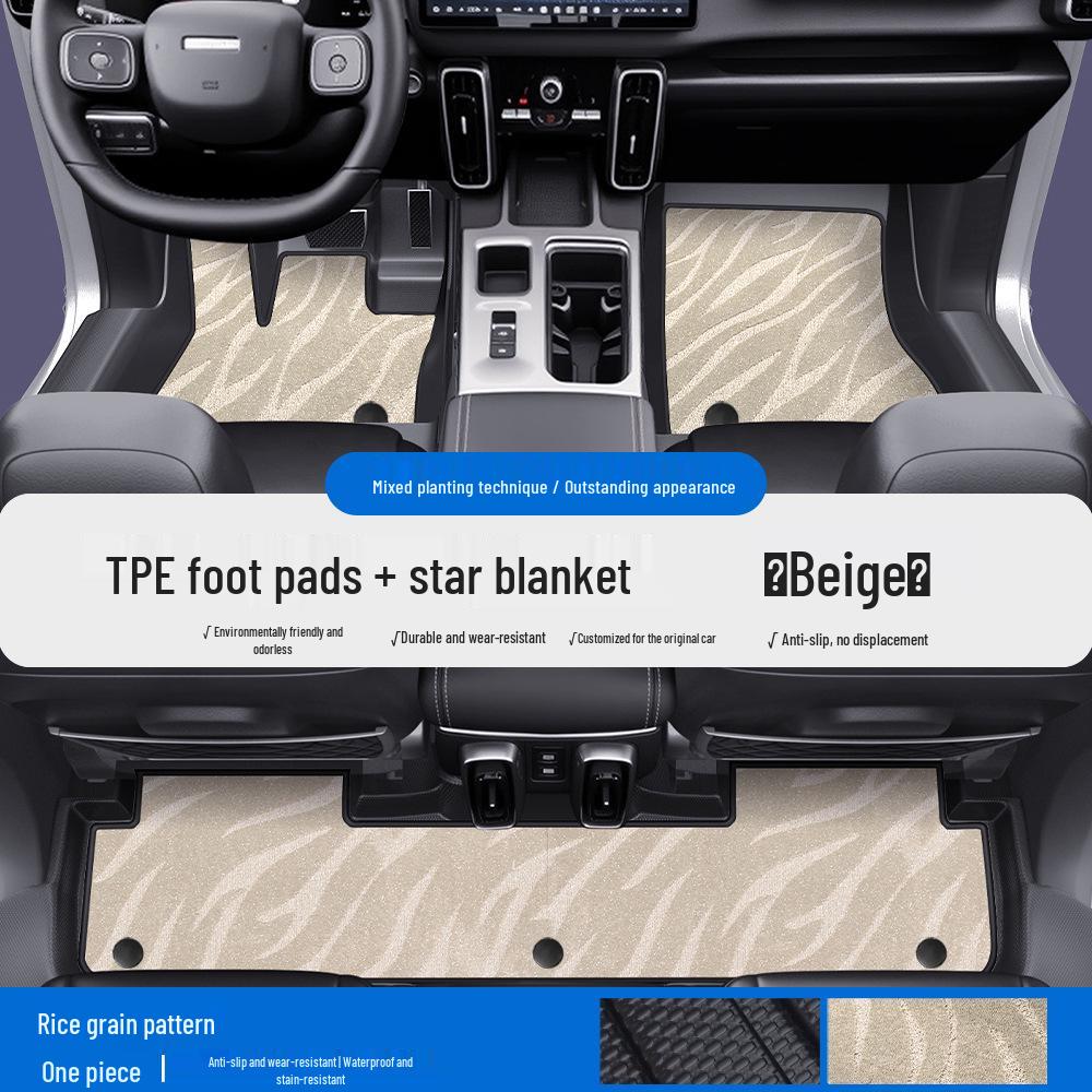 Haval Big Dog, Xiaolong MAX F5, F7X, Menglong TPE Car Floor Mats with Door Sill Coverage