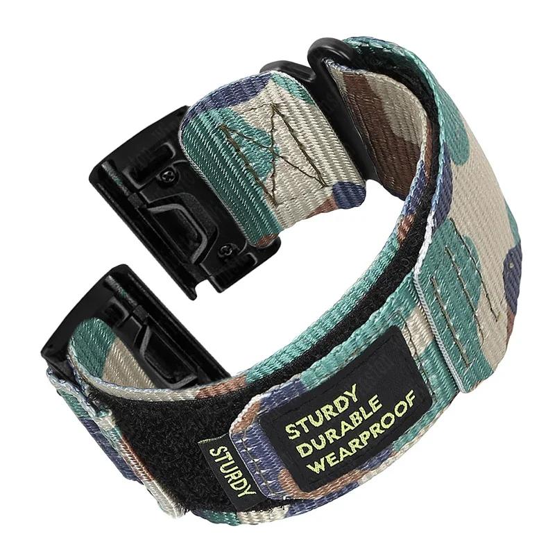 Quick Nylon Band for Garmin Watch Instinct 2X Tactics Strap Fenix 6X Pro 5Plus 7X 8 26mm 22mm Replacement Sport Release Bracelet