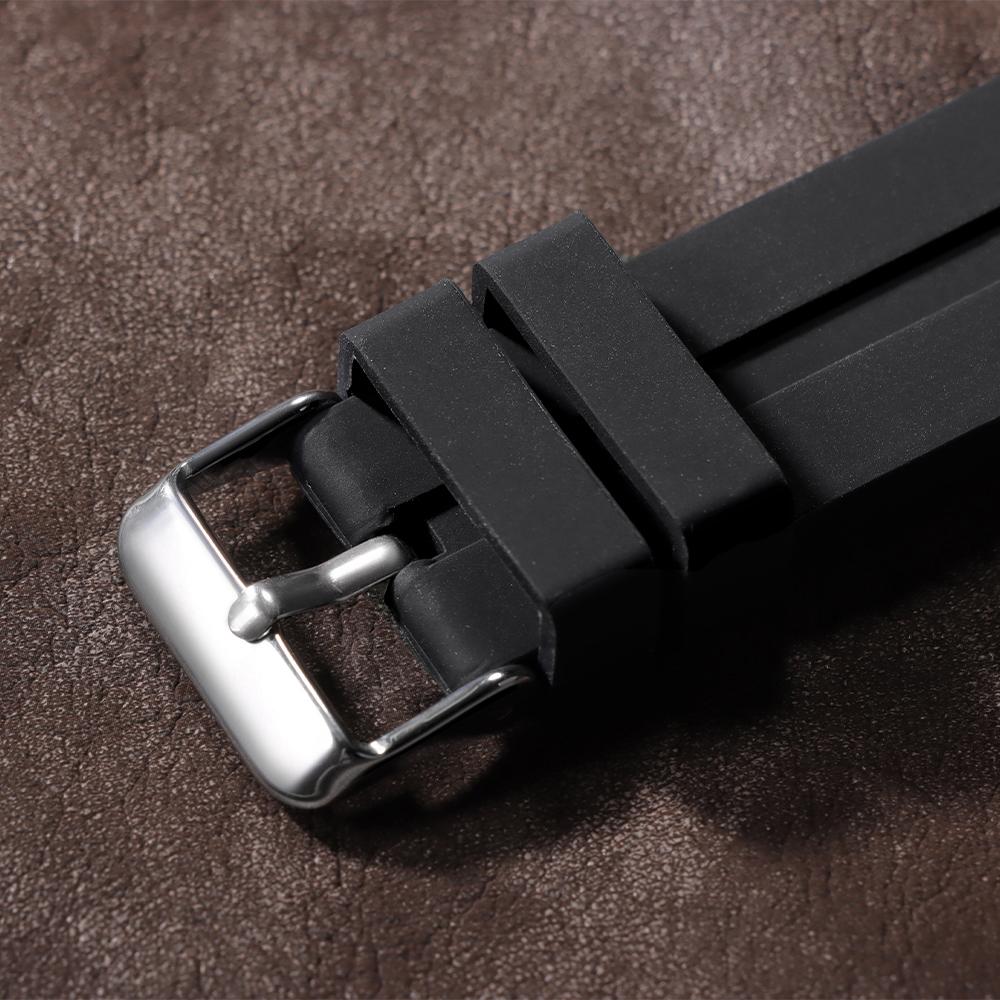 22mm 24mm 26mm Uniwersalny Zakrzywiony Miękki Silikonowy Pasek Gumowy Sportowy Wodoodporny Zamiennik Bransoletka Akcesoria do Zegarka