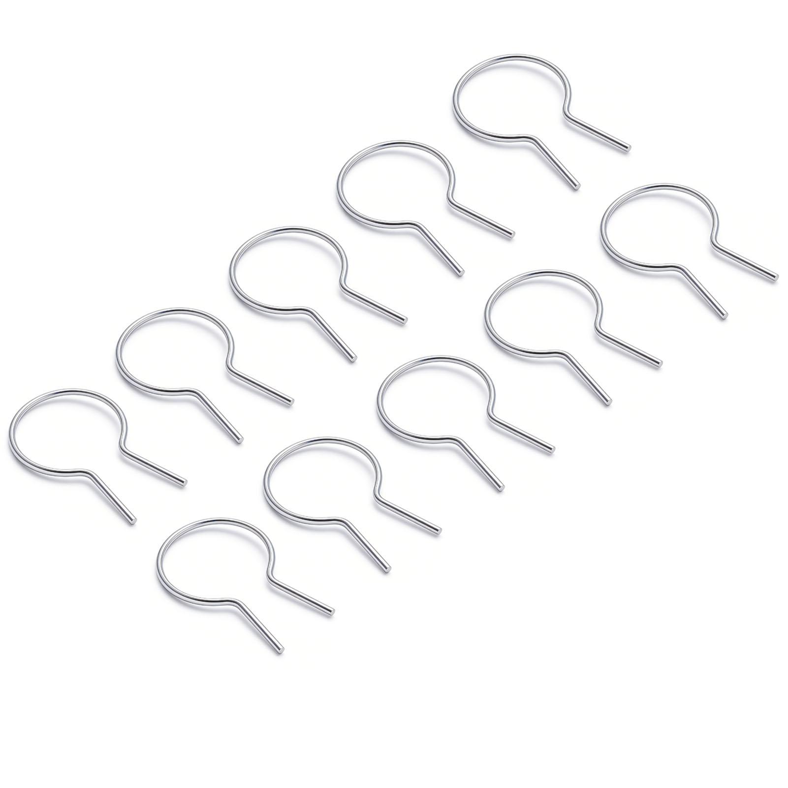 100 Pcs Twist Fence Tie Galvanized Steel Pre Cut Chain Link Fence Tool for 1 5 8 Inch Post Circular