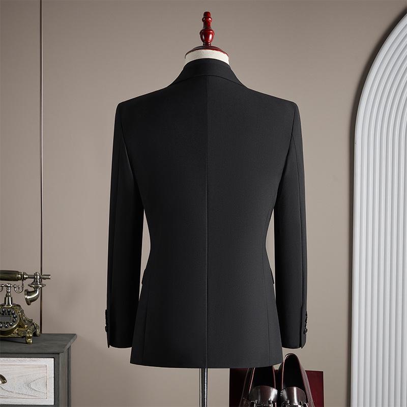 Douyin Bestseller Men's Notched Lapel Business Casual Three-Piece Suit Set