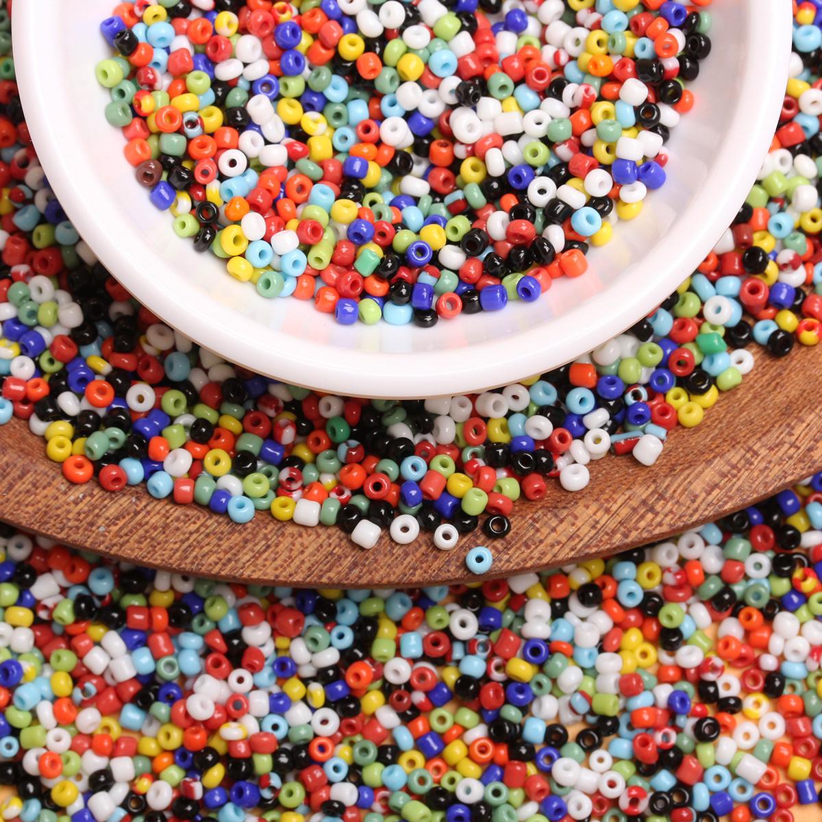 

450 г стеклянные бусины ювелирные аксессуары 2/3/4 мм материалы ручной работы DIY сплошной цвет 4mm разноцветный