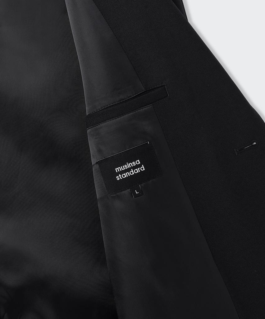 MUSINSA STANDARD [City Workers] Wool Blend Blazer [Black]