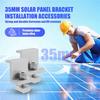 A84X-Solar Panel Mounting Brackets,16Pcs Aluminum Solar Panel End Clamp 30-45Mm Adjustable H, Solar Panel Mount
