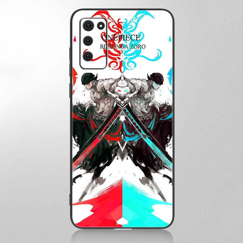 Anime Roronoa Zoro Case For Samsung Galaxy A12 A02S A22 A32 A52 A72 A71 A51 A41 A31 A21 A11 A50 A70 A10S A20S Black Soft Cover