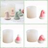 Soap Mold Christmas Hat Silicone Mold 3D Baking Mould Chocolate Candle Mold  Candle Making