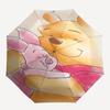 Winnie the Pooh, Piglet Themed Automatic Opening and Closing Umbrella, Brightly Colored 8-rib Portable Umbrella, Suitable for Men and Women,