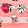 Neuer Kupfer-Cupido Kleeblatt Braut Anhänger Schmuckperle Passend für Original Charms Armband Schmuck Zubehör