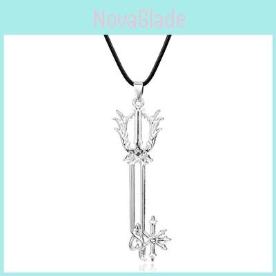 Kingdom Hearts Necklace With Geometric Alloy Pendant For Anime Fans