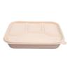 Wandaxia Biodegradable Corn Starch 4-Compartment Lunch Box