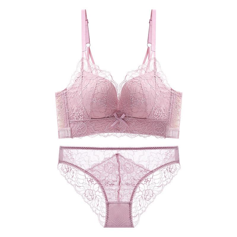 Lace Back Sexy Uplift Bra - Wireless, Side Support, Summer Thin