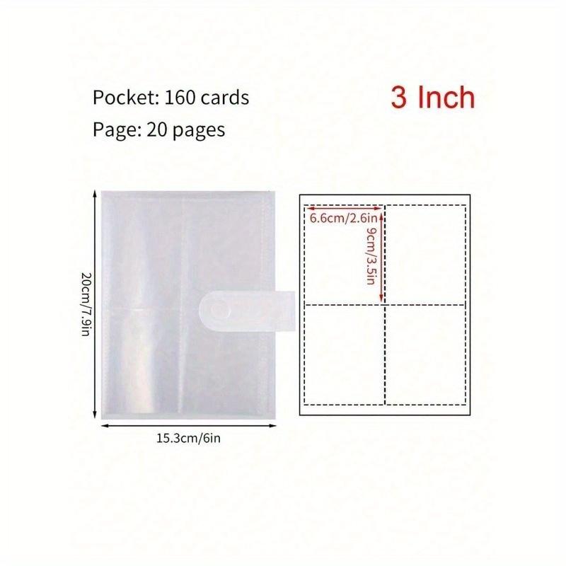 3/4/5/6 Inch 80/160 Slots Transparent Photo Album Idol Photocard Holder Idol Star Card Collect Book Creative Photo Albums Picture Card Holder