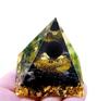 Pyramid Orgonite + Led Lamp Base 5Cm Crystal Stones Amulet 5Cm Hx20