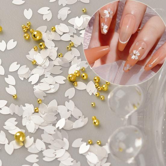 Yousheng 1 Box Nail Decoration Creative Shape Sufficient Quantity Dazzling Stunning Visual Effect Wide Application Decorative Attractive Flower Shaped