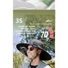 UV Protection Solar Fan Bucket Hat, Outdoor Fishing Sun Protection Cooling Fisherman Cap
