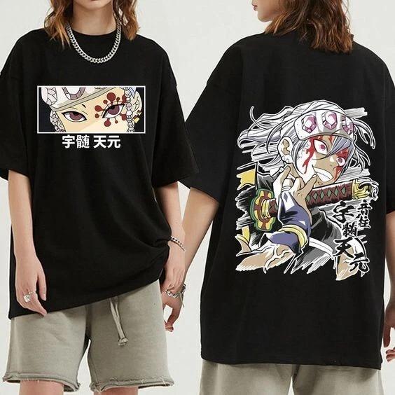 Demon Slayer Uzui Tengen Anime Manga T-Shirt Tee Costumes Polyester Unisex 2XL
