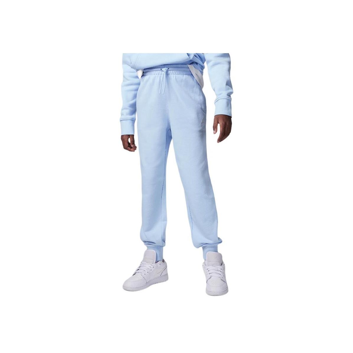 

Jordan Knit Sports Pants Brooklyn Essentials Soft Comfortable Versatile Kids Pants Hydrogen-Blue HQ7664-489 XL