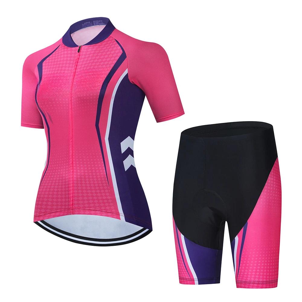 2026 Summer Breathable Cycling Suit Set Mountain Bike Female Women Sportwear Cheap Wholesale Women Clothes Woman Clothing Women's Cycling Shorts Sets