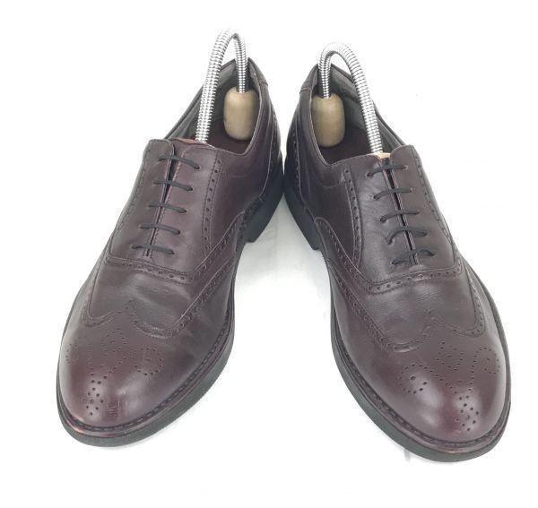 Rockport Hungary Leather Wingtip 27.0 Reddish Brown Vibram Sole Lightweight(USED)