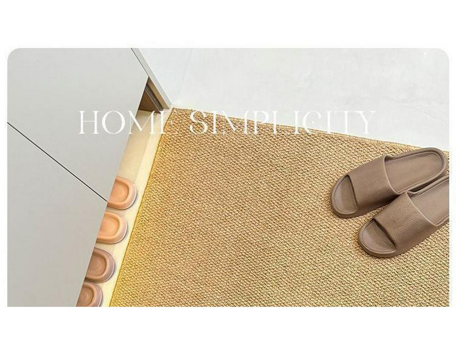 Imitation Sisal Non-Slip Entry Mat - Wear-Resistant, Easy-Clean, Dirt-Resistant Pineapple Ring Design Rug