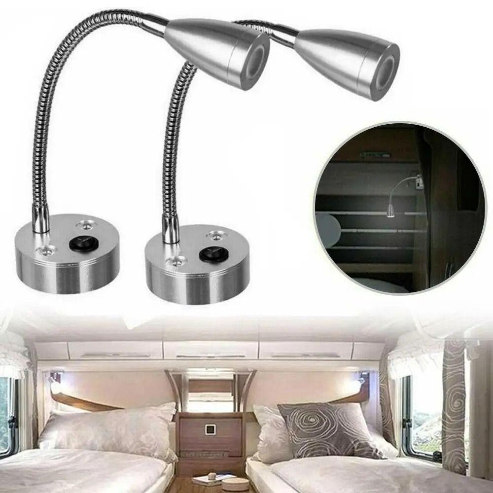 Rotatable Interior Reading Lamp 12V -24V Wall Lamp Portable LED RV Spotlight Bedside