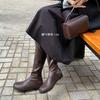 New Spot Small Boots 2025 Autumn and Winter New Thin Internet Celebrity Inner Height Increase Long Tube Knight Boots But