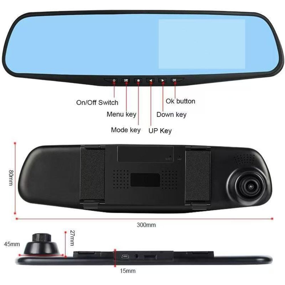 NEW Dual Lens Dash Camera 1080P Wide Angle Vehicle Recorder HD Recording Night Vision Car Dashcam Vehicle Monitoring