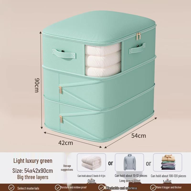 Large Capacity Transparent Vacuum Storage Bag for Down Jackets and Quilts